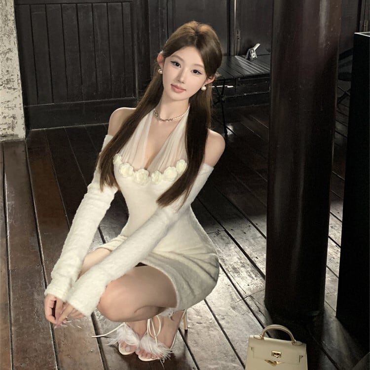 【dress】ホルターネックワンピース　M27481