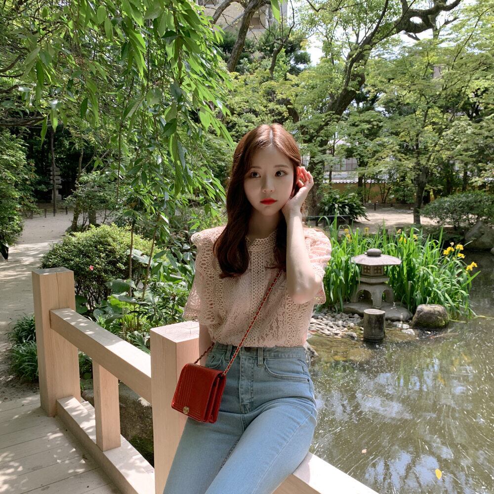 【tops】韓国系スウィート洋気レースINS風Tシャツ