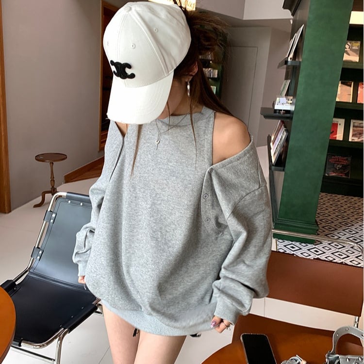 【tops】オフショルダープルオーバー　M26149