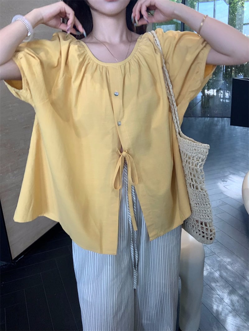【tops】パフスリーブトップス　M24901