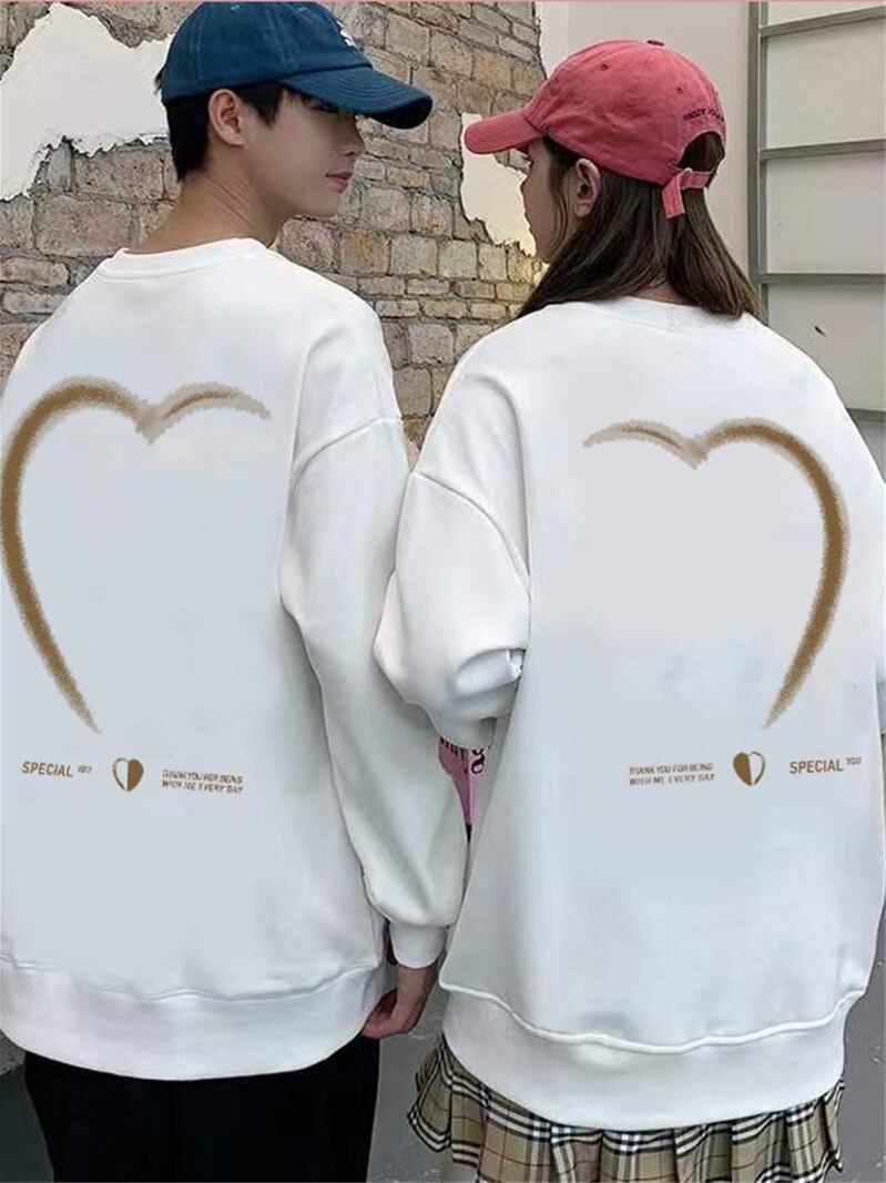 【カップルルック】2点厚手ペアルックパーカーF6290