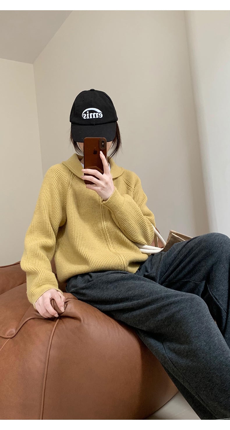 【outer】ファスナーニットカーデ　M27230