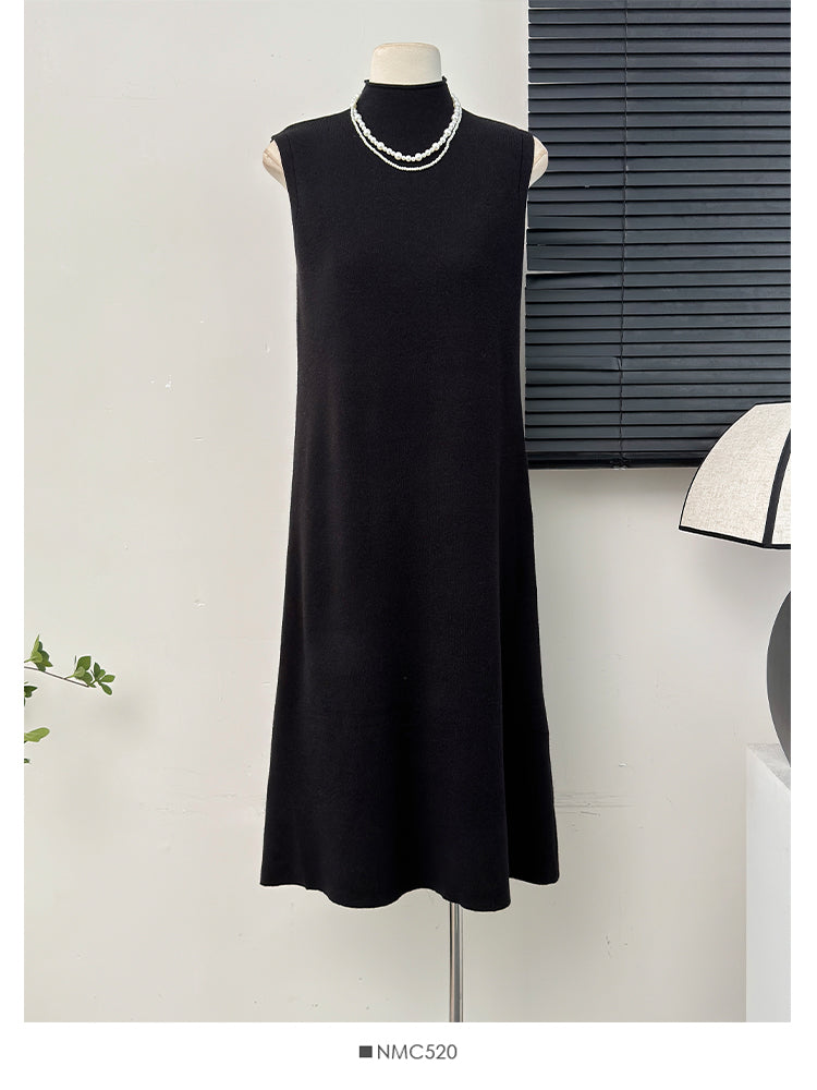 【dress】無地ニットワンピースG23631