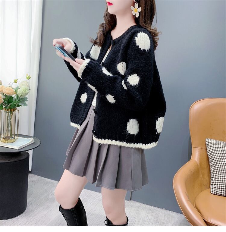 【outer】クルーネックニットカーデ　M26954