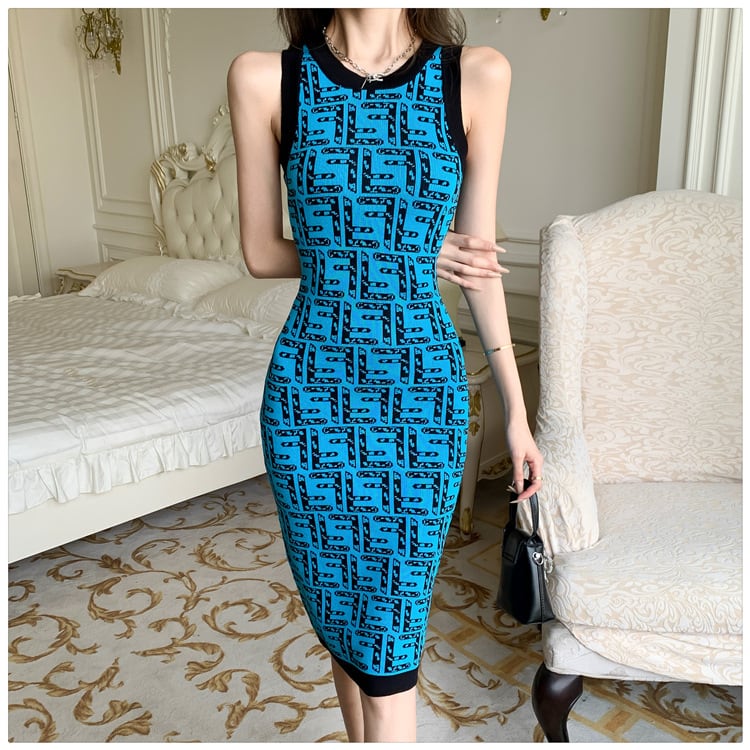 【dress】ニットタイトキャミワンピースG20962