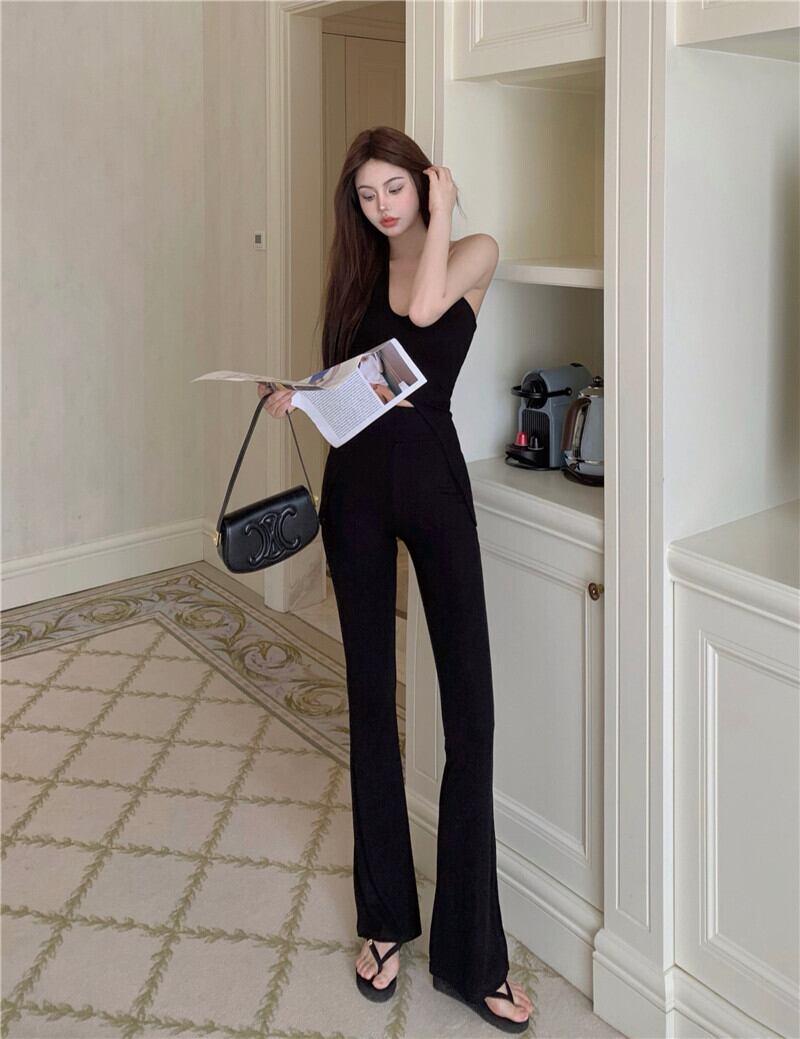 【set】スリットキャミソール+ラッパズボン２点セットG21282