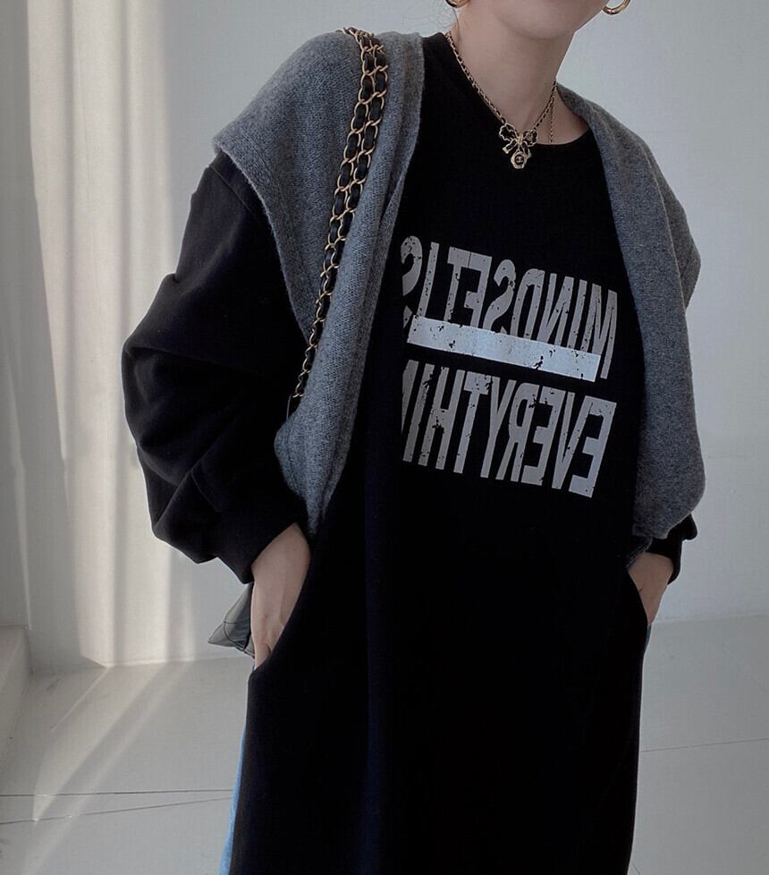 【dress】ドッキングカジュアルワンピース　M19001