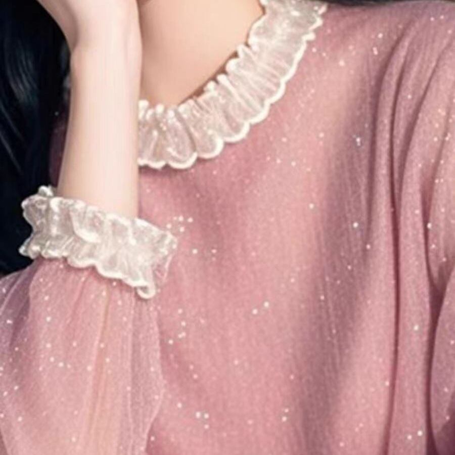 【tops】ドッキングブラウス　M29672