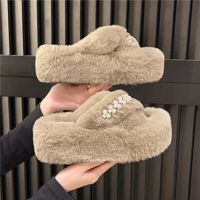 【Shoes】ファースリッパ  N2835