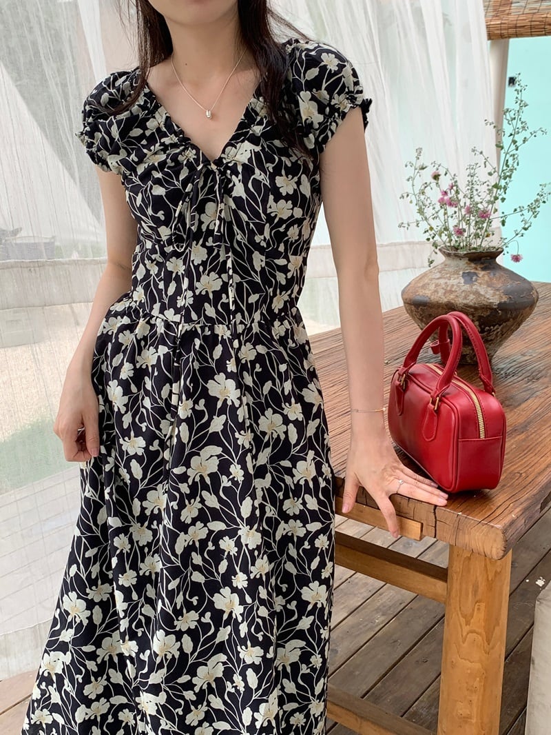 【dress】花柄ワンピース　M24469