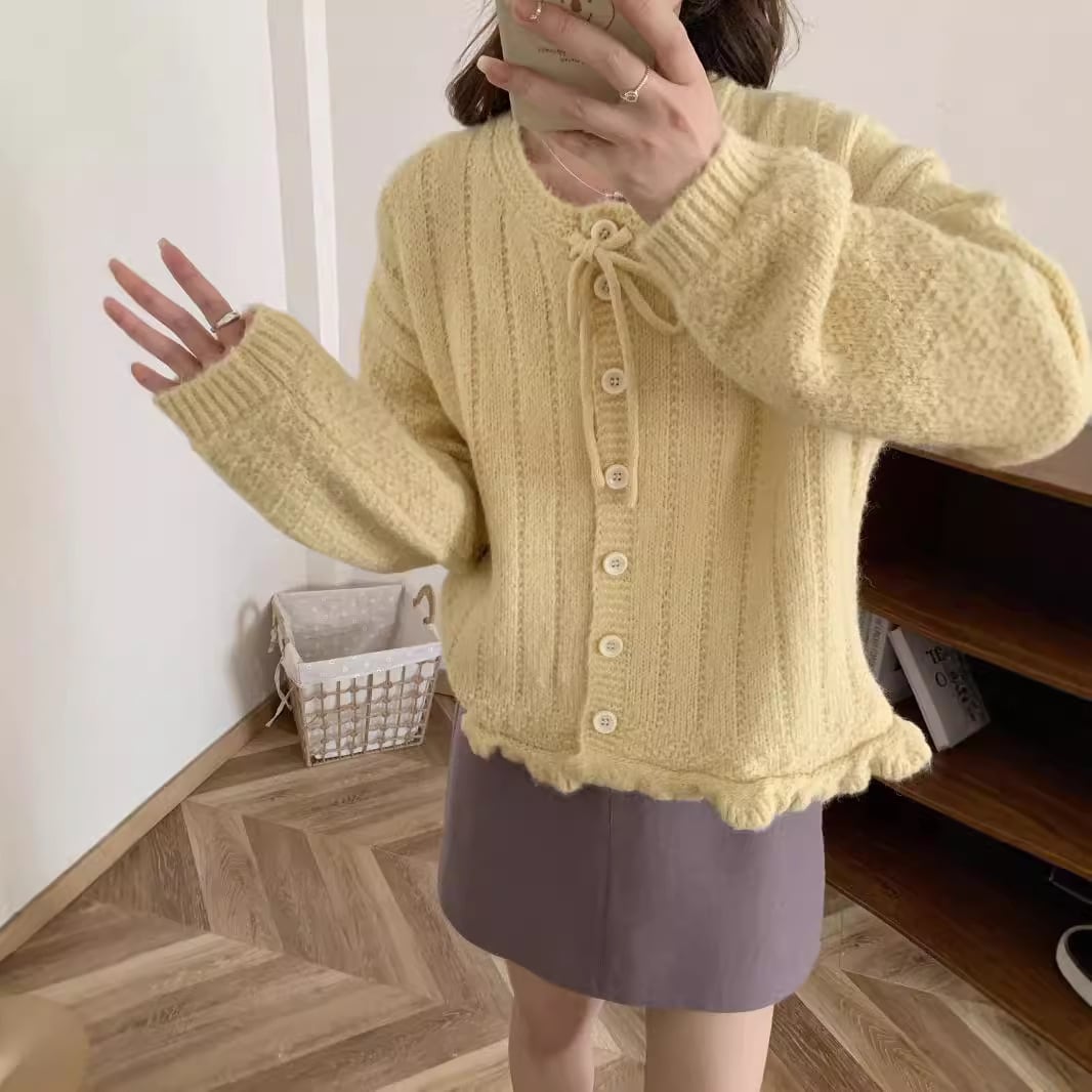 【outer】ニットカーデ　M26423