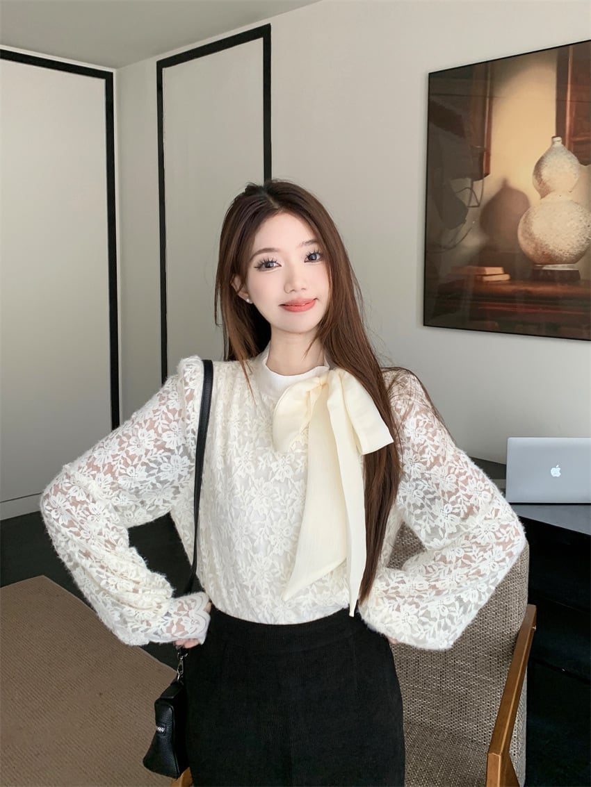 【tops】裹起毛レーストップス　M28850