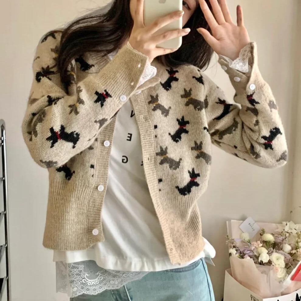 【outer】ニットカーデ　M25610