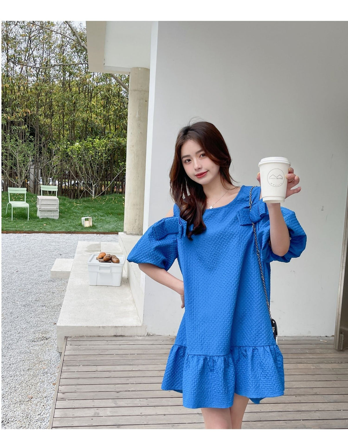 【dress】オフショルダーワンピース　M24571