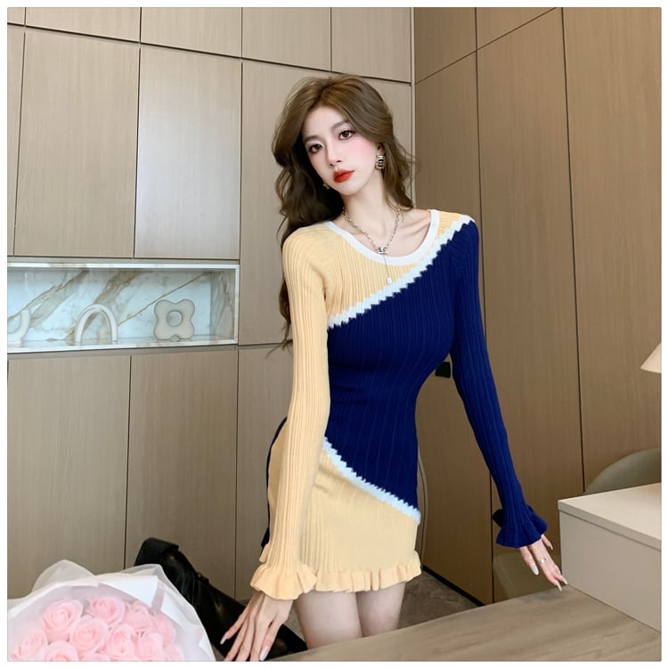 【dress】ニットワンピース　M25448