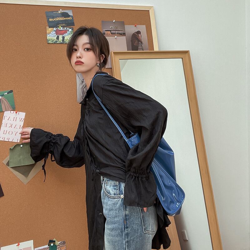 【tops】パフスリーブ ブラウスG20356