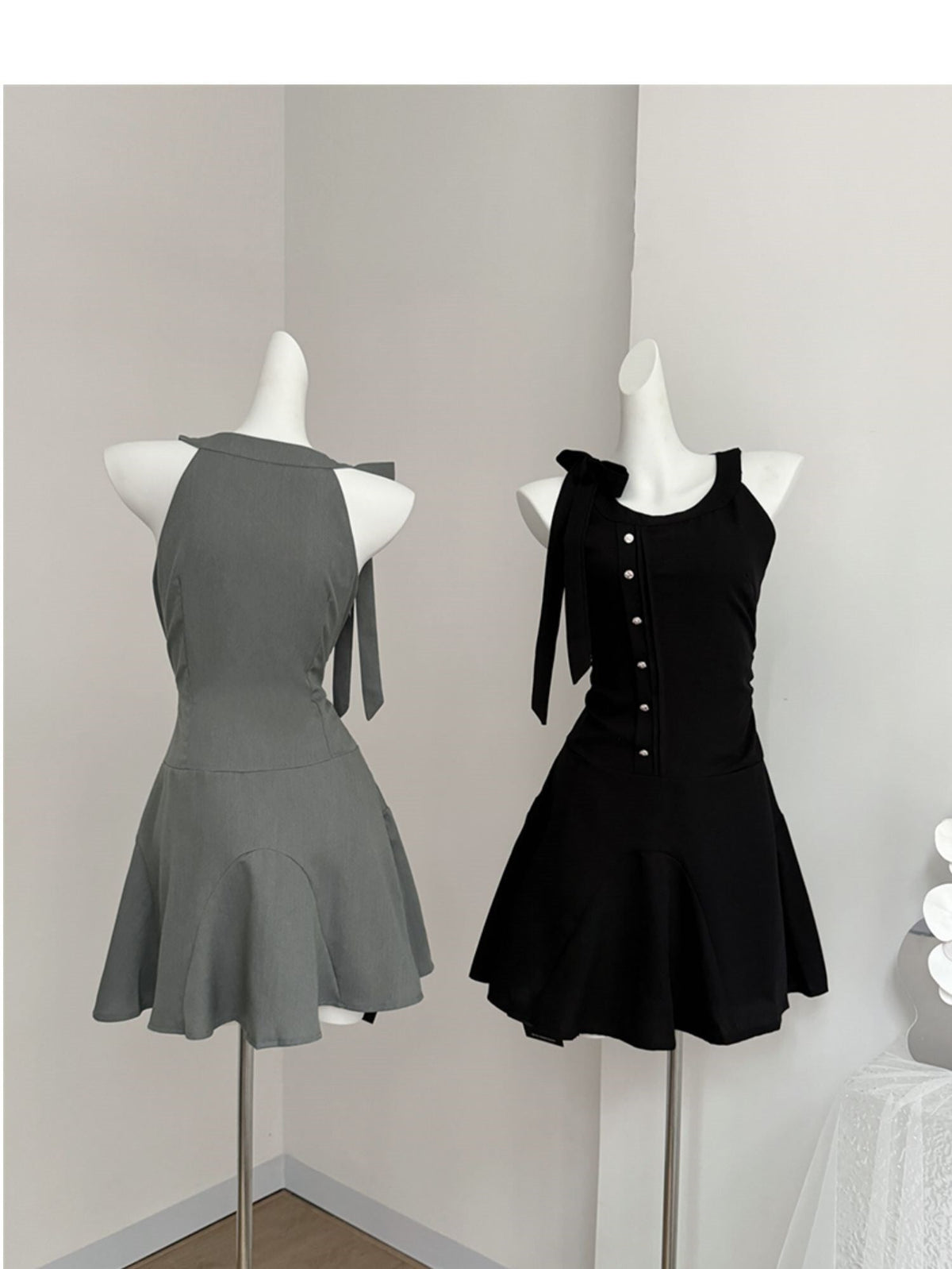 【dress】リボン付きキャミワンピース　M23969