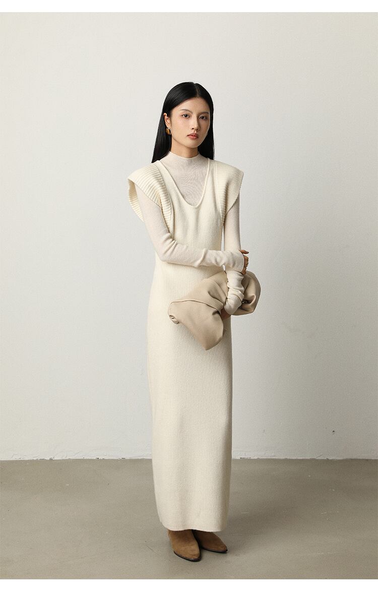 【dress】ノースリーブニットワンピース　N2809