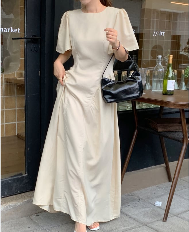 【dress】無地ワンピース　M24048