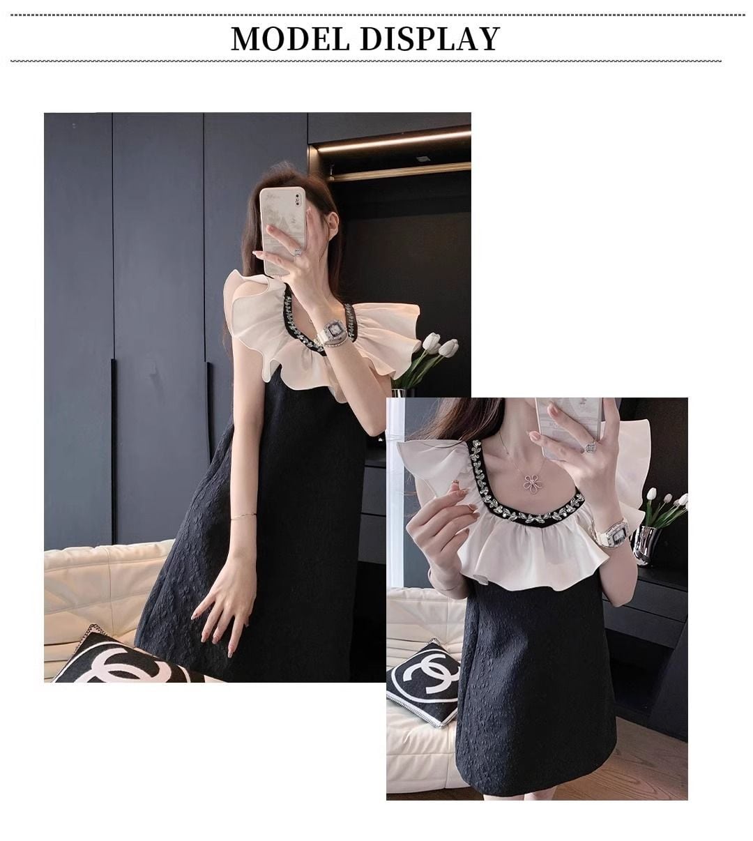 【dress】フリルワンピース　M24263