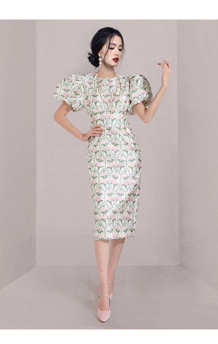 【dress】プリントワンピース　M24591