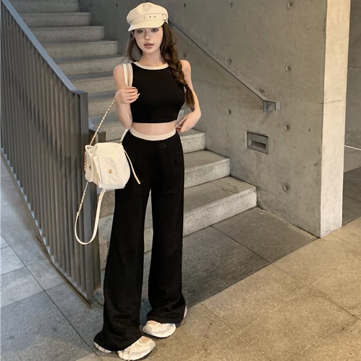 【set】キャミソール+ガウチョパンツ２点セットG20226