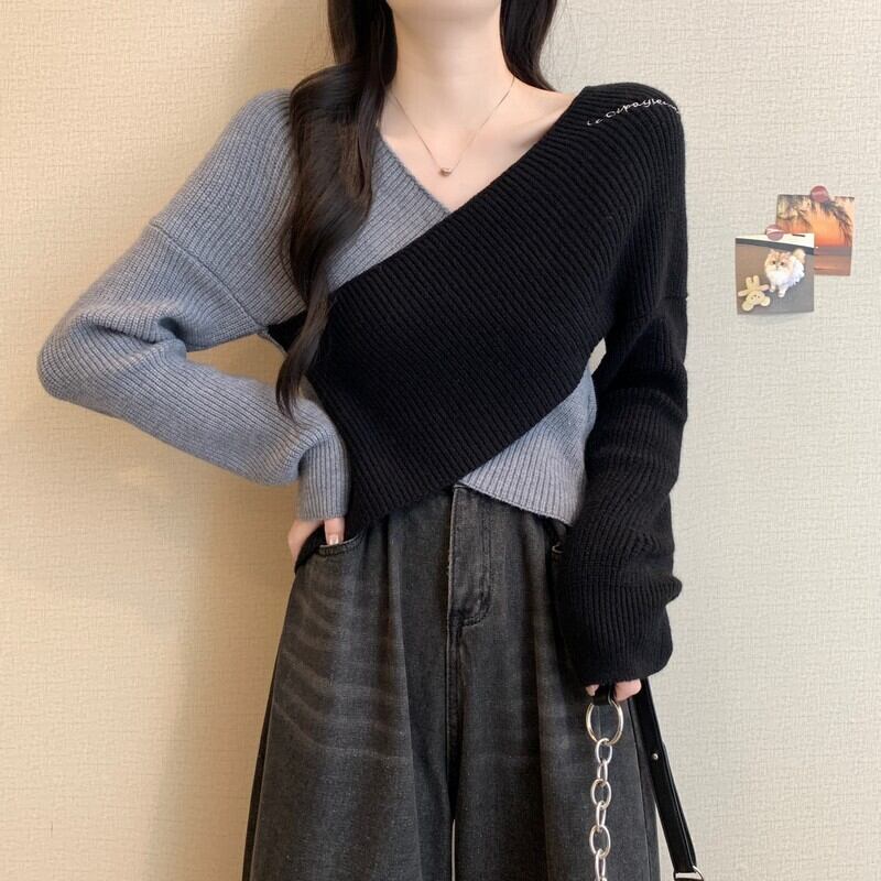 【tops】クロスニットトップス　M28275