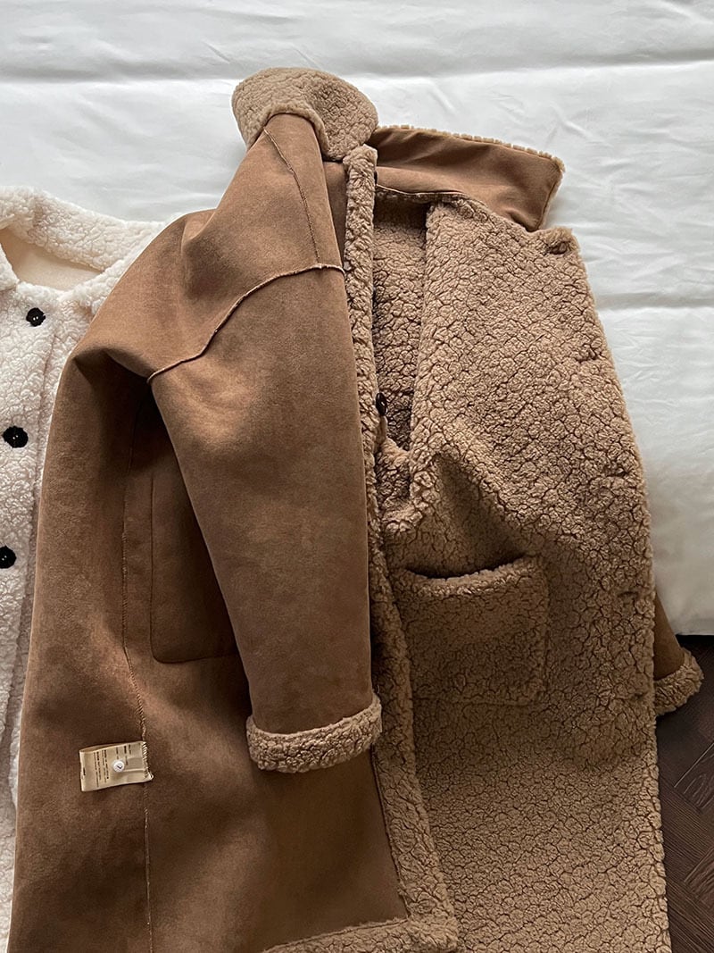 【outer】ロングシープボアコート Q7224