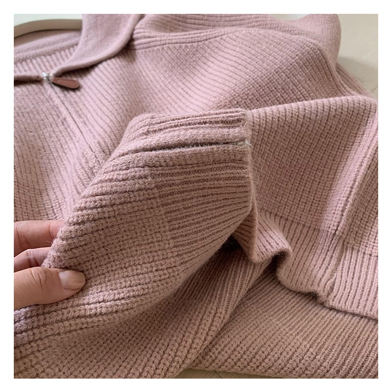 【outer】ファスナーニットカーデ　M27230