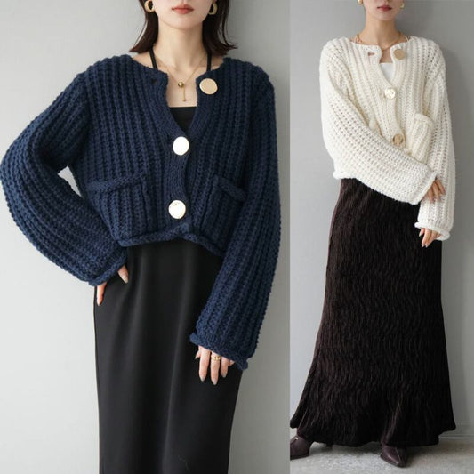 【outer】ニットカーデ　M27613