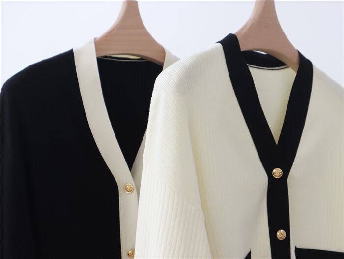 【outer】Vネックニットカーデ　M27234
