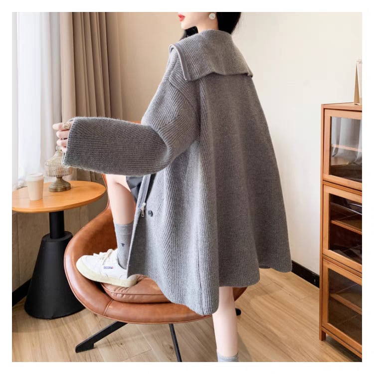 【outer】ファスナーニットカーデ　M28487