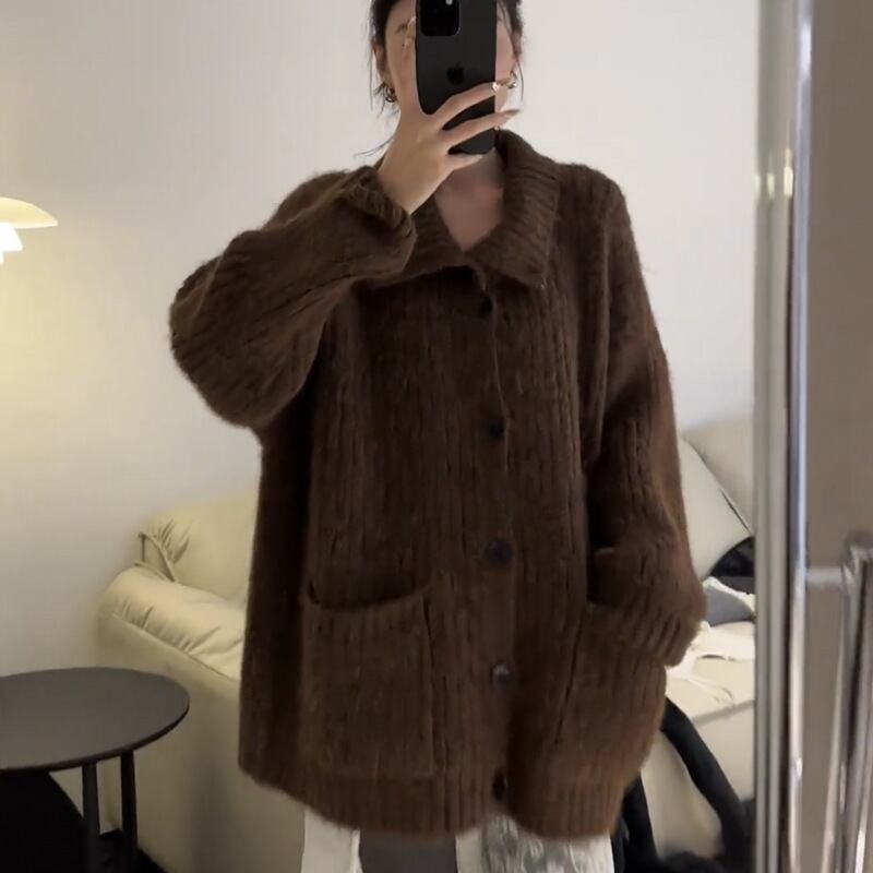 【outer】ニットカーデ　M28036