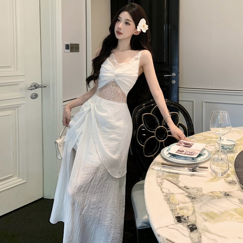 【dress】レースキャミワンピース　M25323