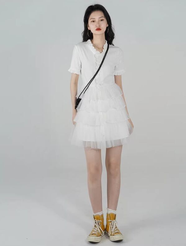 【dress】フランス風シフォンワンピース G20101