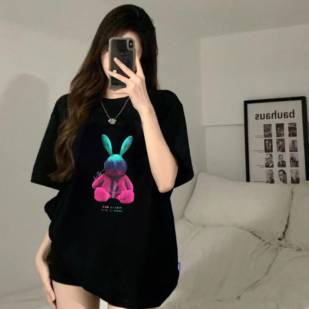 【tops】2色動物柄ＴシャツF7636