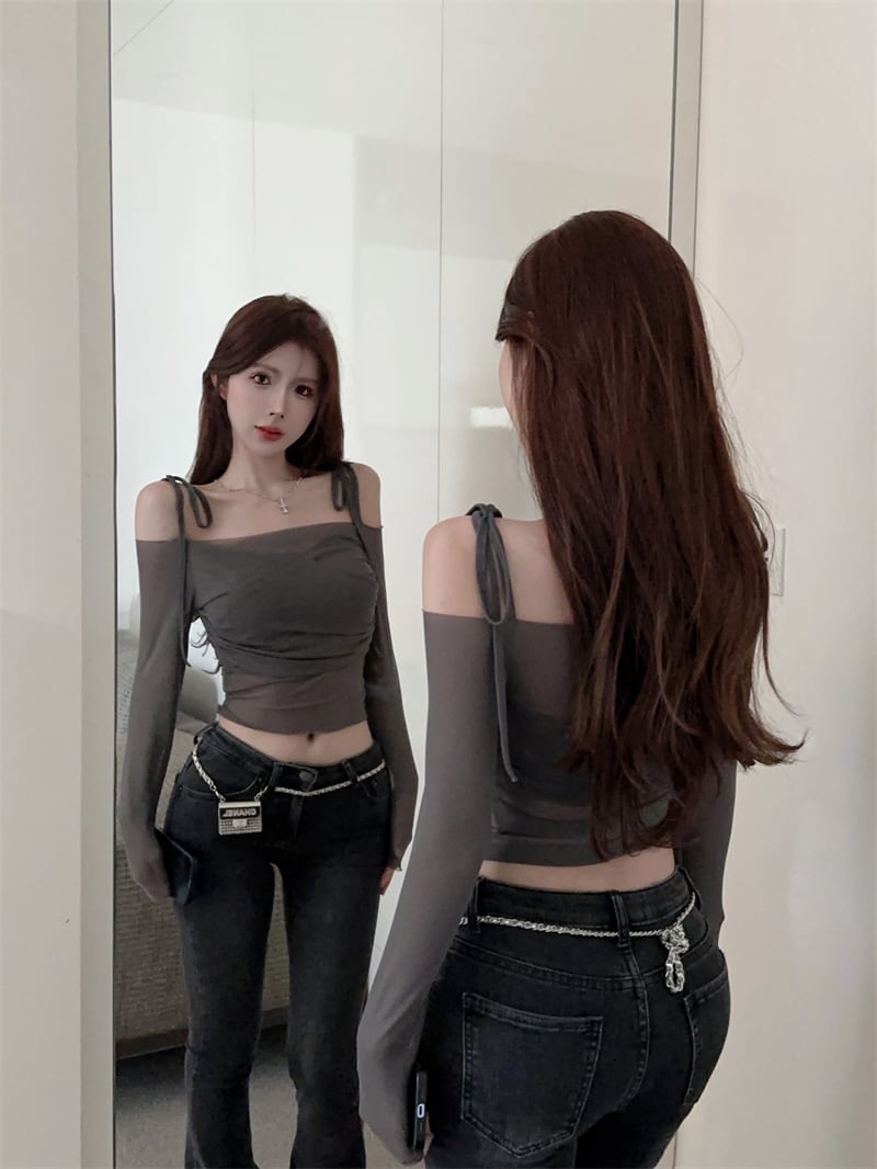 【tops】チュール紫外線対策トップス　M25180