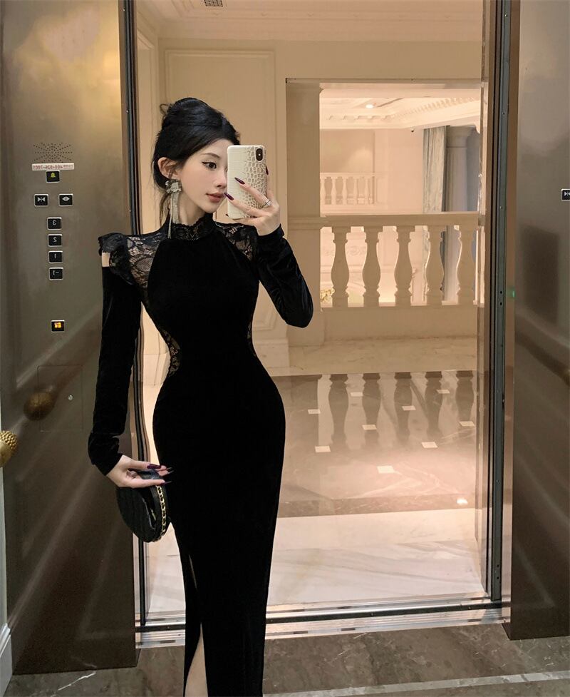 【dress】レースデートワンピース　M27337