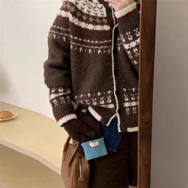 【outer】ニットカーデ　M25984