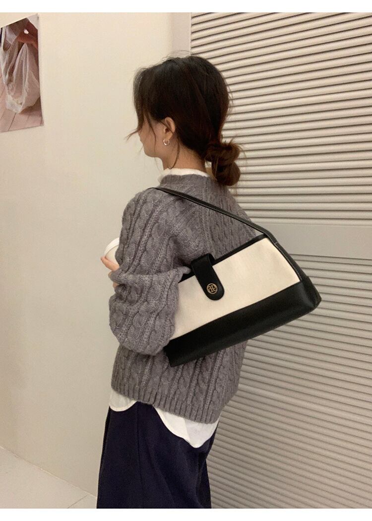 【tops】無地ニットセーター　M27041