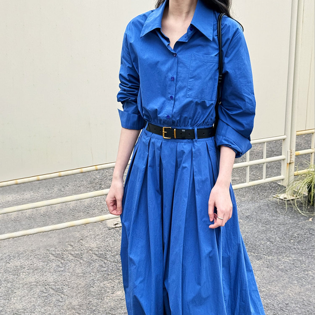 【dress】ポロネックシャツワンピースワンピース　N2966
