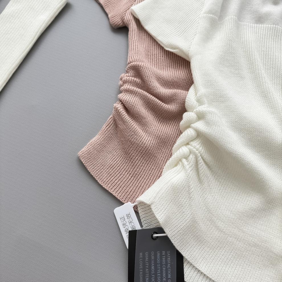 【tops】アームカバー付きニットトップス　M27892