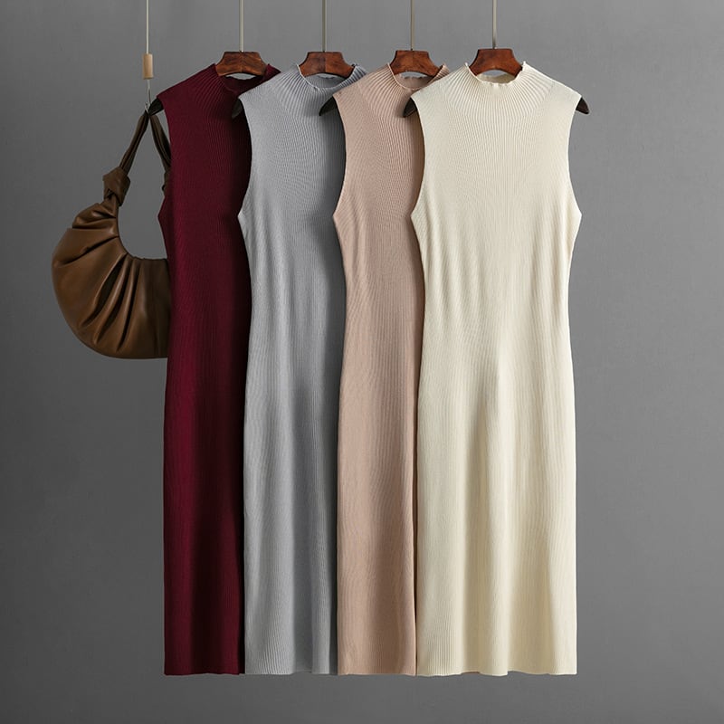 【dress】ノースリーブニットワンピース　M29734