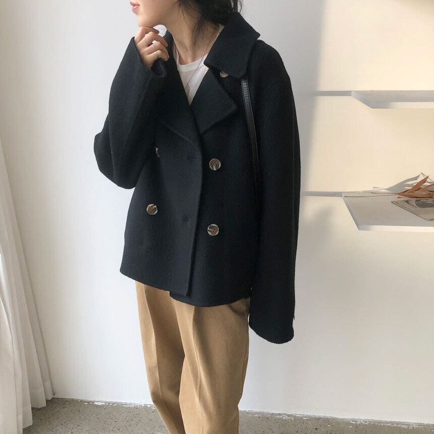 【outer】ダブルボタンコート　M18907
