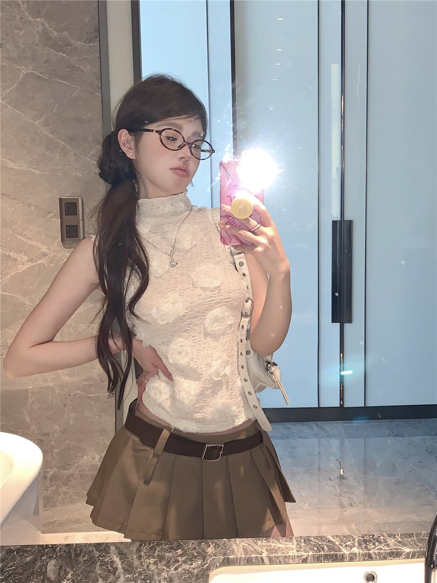 【tops】立体フラワートップス　M25196