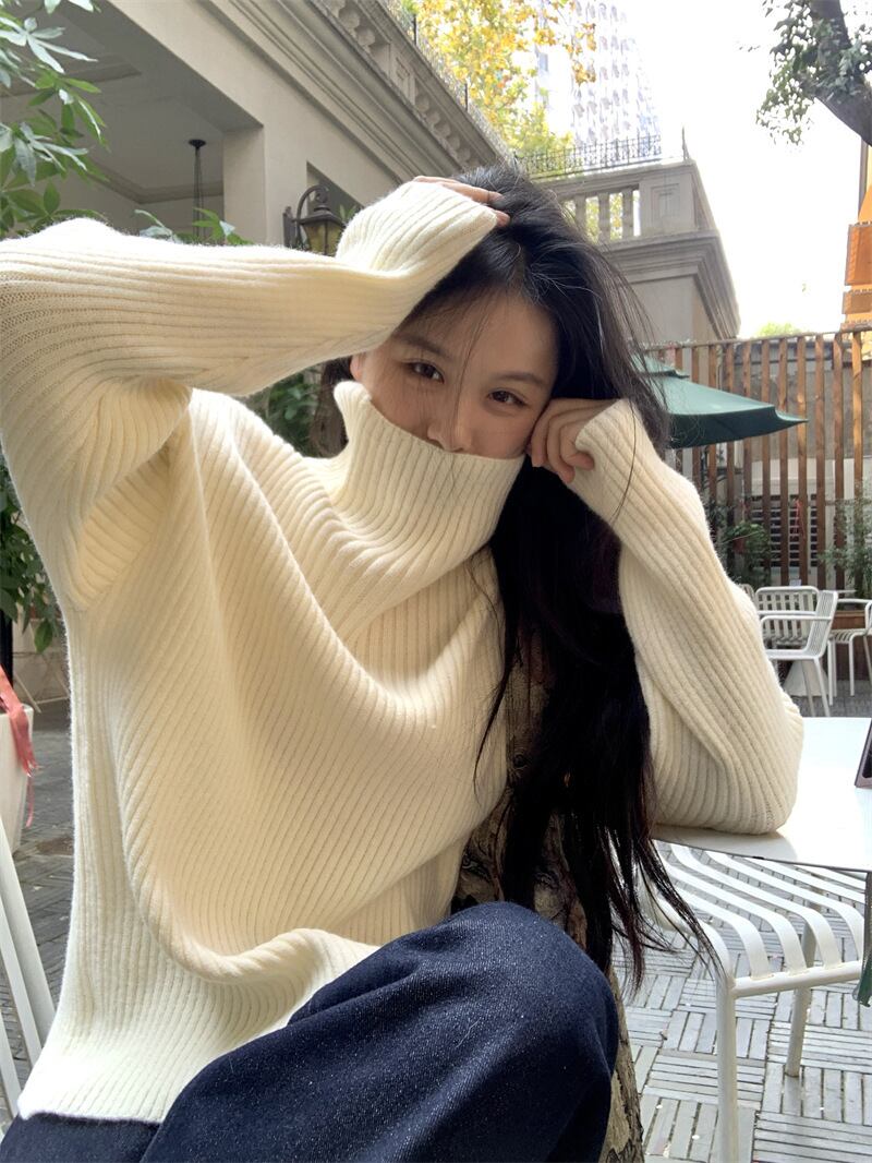 【tops】ハイネックニットセーター　M28899