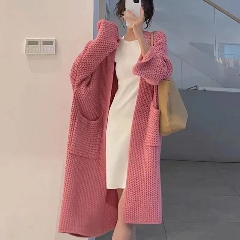 【outer】ロング丈ニットカーデ　M26831