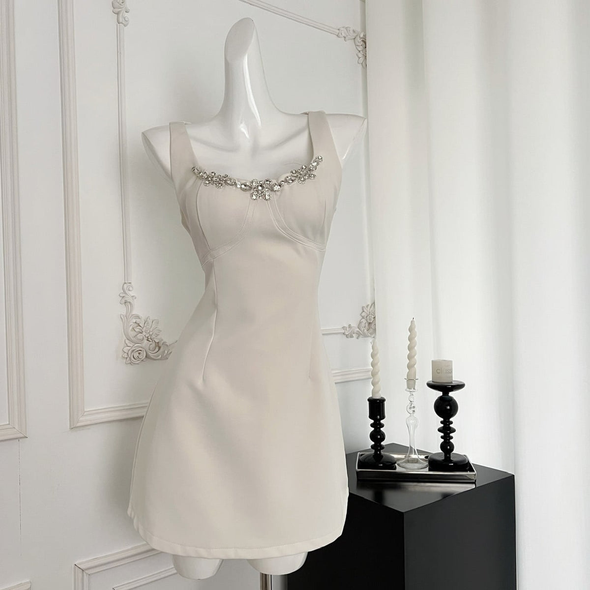 【dress】ビジューデートワンピース　M24371