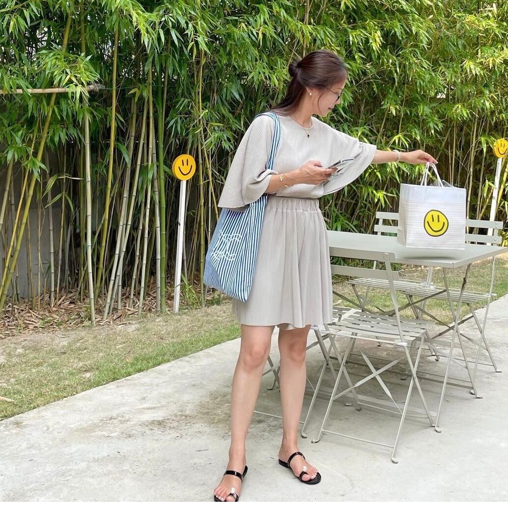 【set】Tシャツ+ショートパンツ２点セットG21375