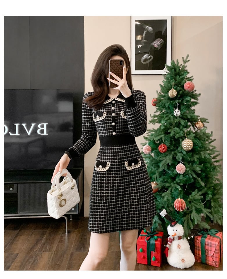 【dress】ニットワンピース　M25479